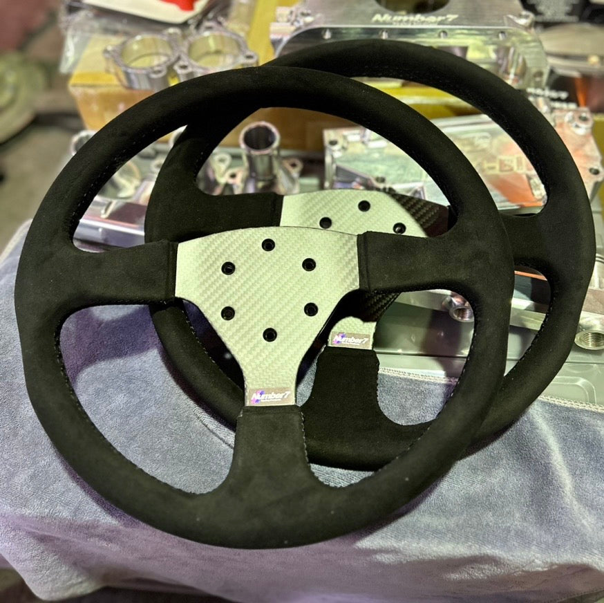 ドライカーボンステアリング ホーンボタン無し Dry carbon steering wheel without horn button