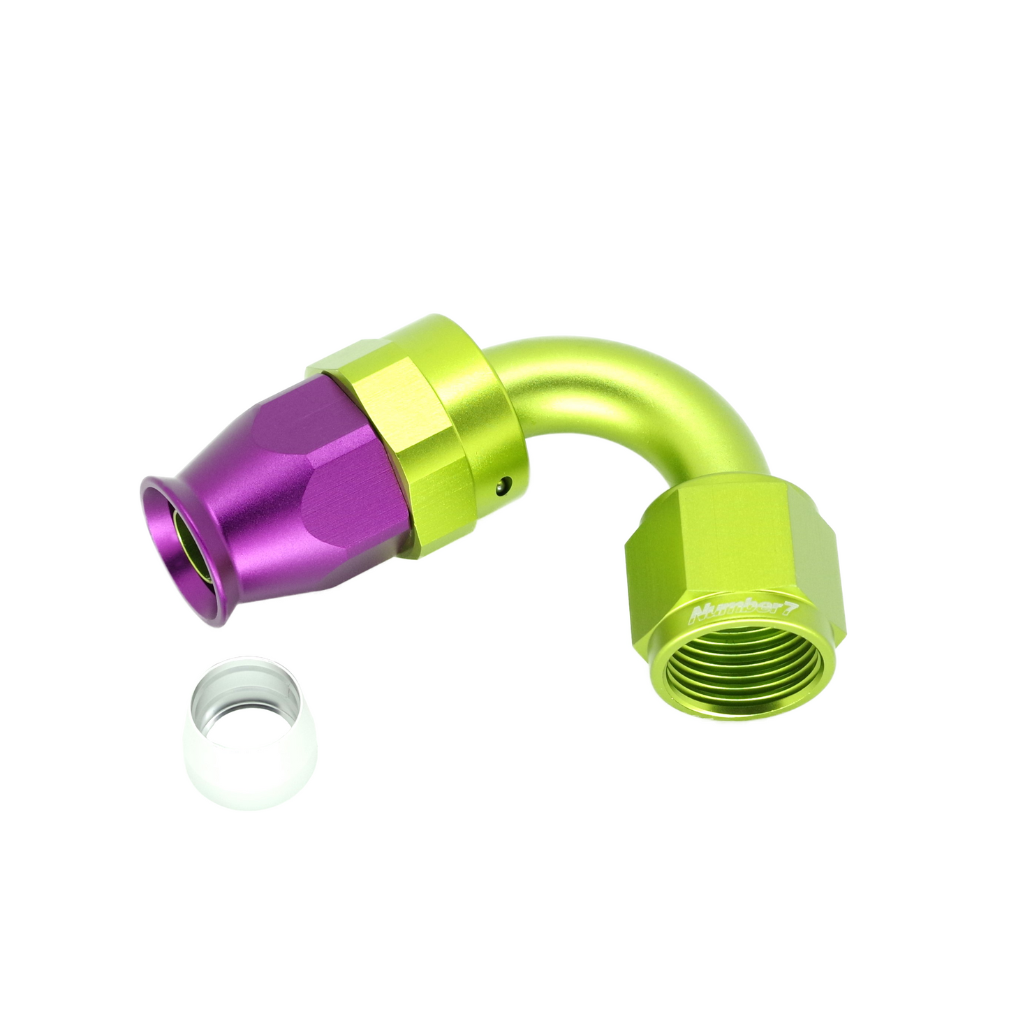120° PTFE SWIVEL HOSE ENDS 120°PTFE ホースエンド (回転式)