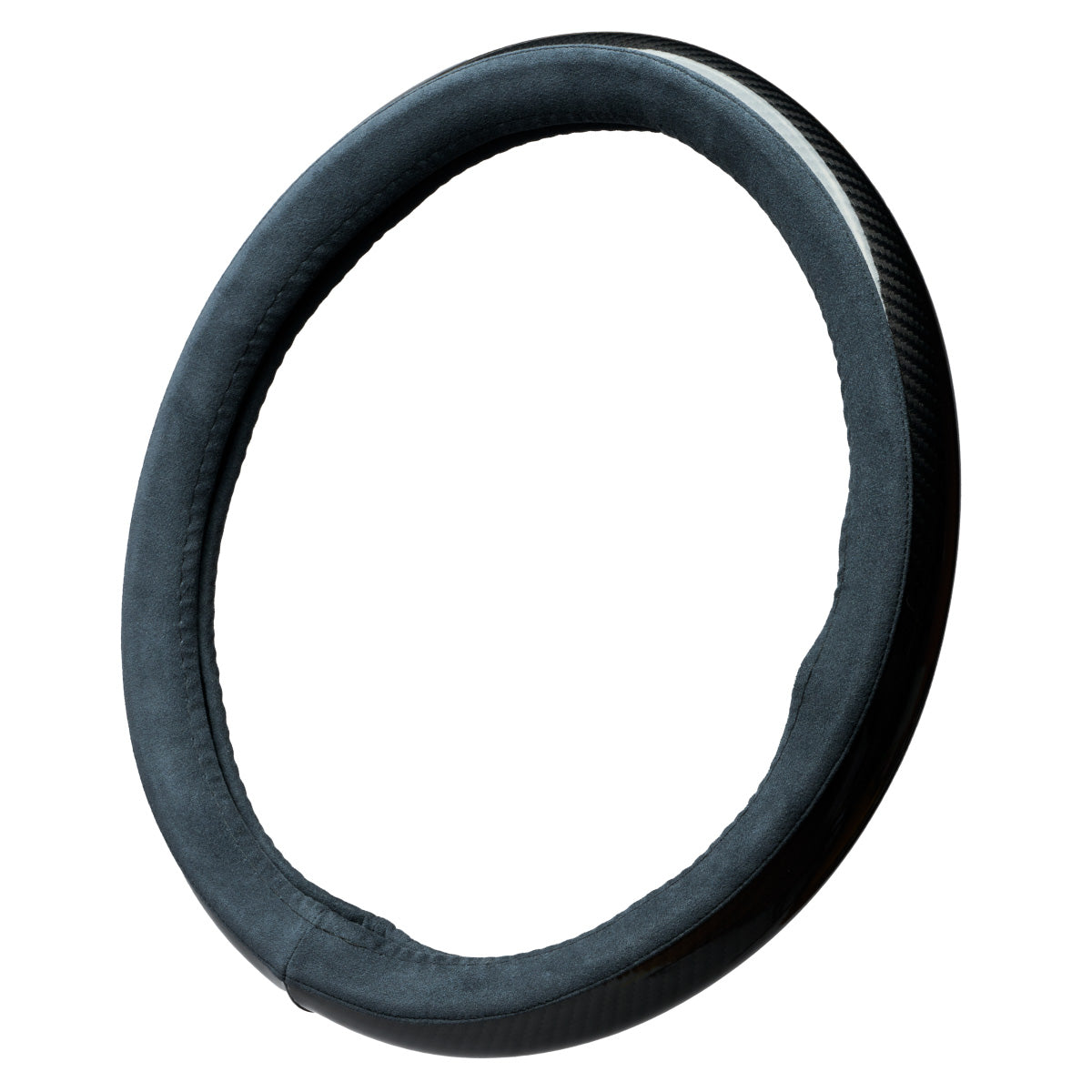 Steering cover Ultrasuede x Carbon Enamel ステアリングカバー ウルトラスエード × カーボンエナメル ハンドルカバー