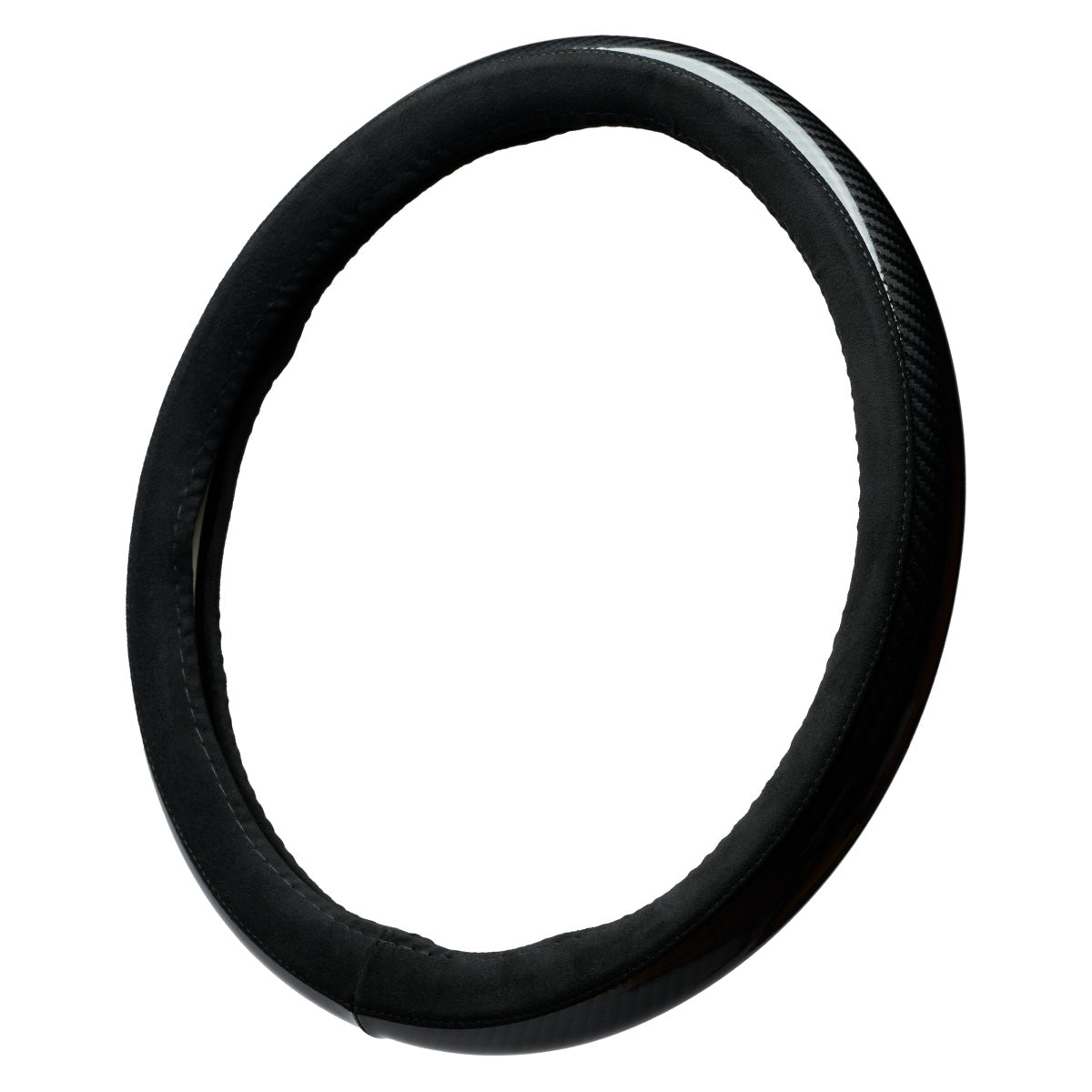Steering cover Ultrasuede x Carbon Enamel ステアリングカバー ウルトラスエード × カーボンエナメル ハンドルカバー