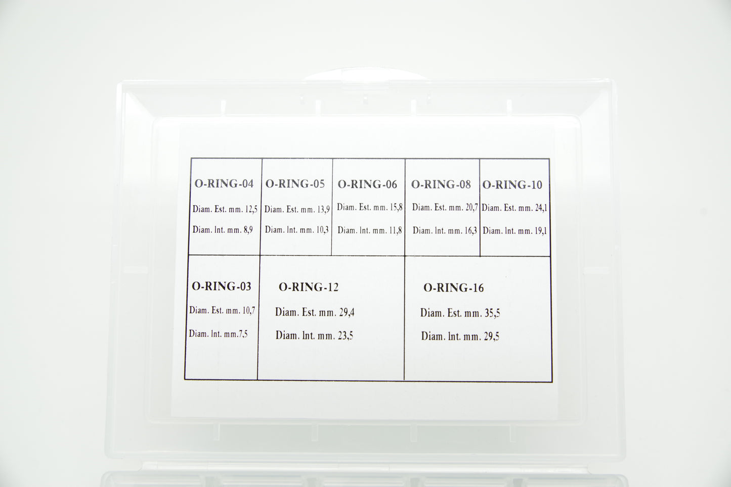 AN O-RING SETS AN Oリングセット