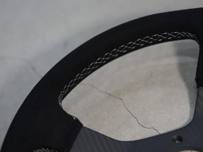 ドライカーボンステアリング 33φ（330㎜） 綾織 Dry Carbon Steer Ring 33φ（330㎜） Twill Weave