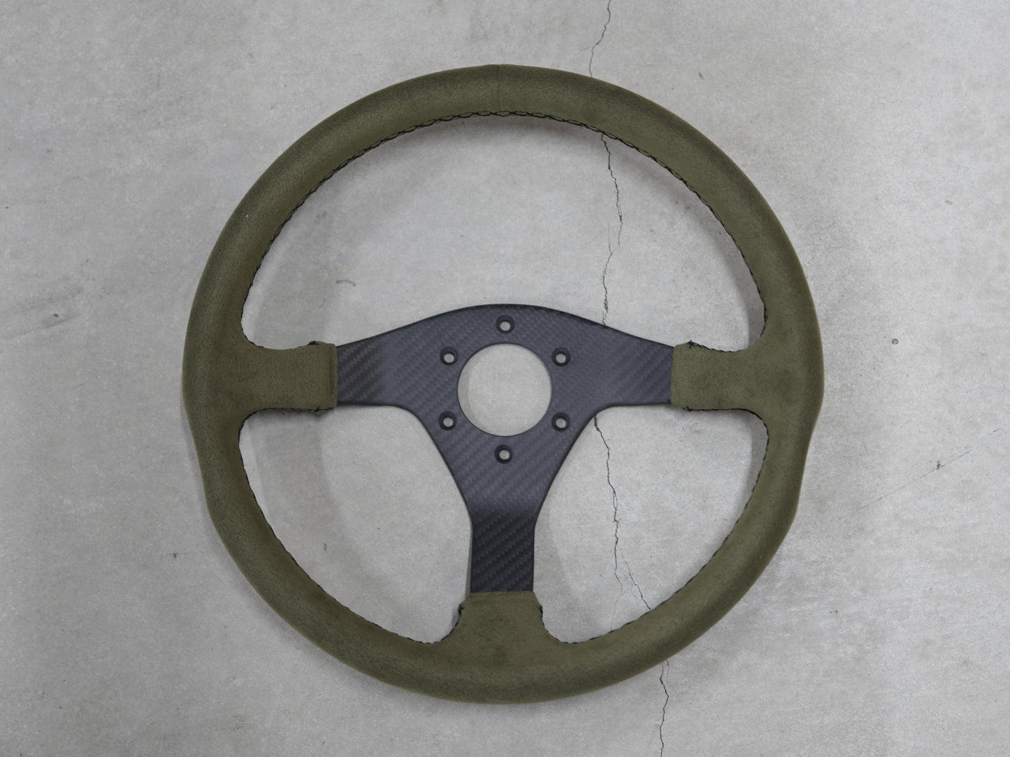 【特注品】ドライカーボンステアリング 33φ（330㎜） 綾織 [Custom-made item] Dry Carbon Steer Ring 33φ（330㎜） Twill Weave