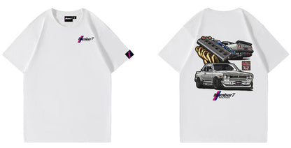 Number7 Hakosuka BACK PRINT T-SHIRT　Number7 ハコスカ バックプリントTシャツ