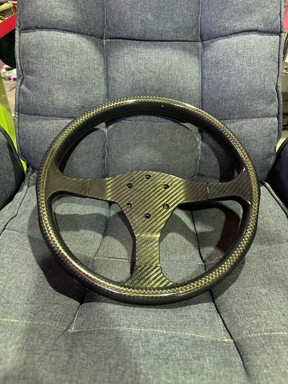 【予約】ドライカーボンステアリング 33φ（330㎜） ホーンボタン無し 【Reservation】Dry Carbon Steer Ring 33φ（330㎜） without horn button